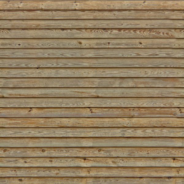 New thin planks in light brown tone set horizontally.